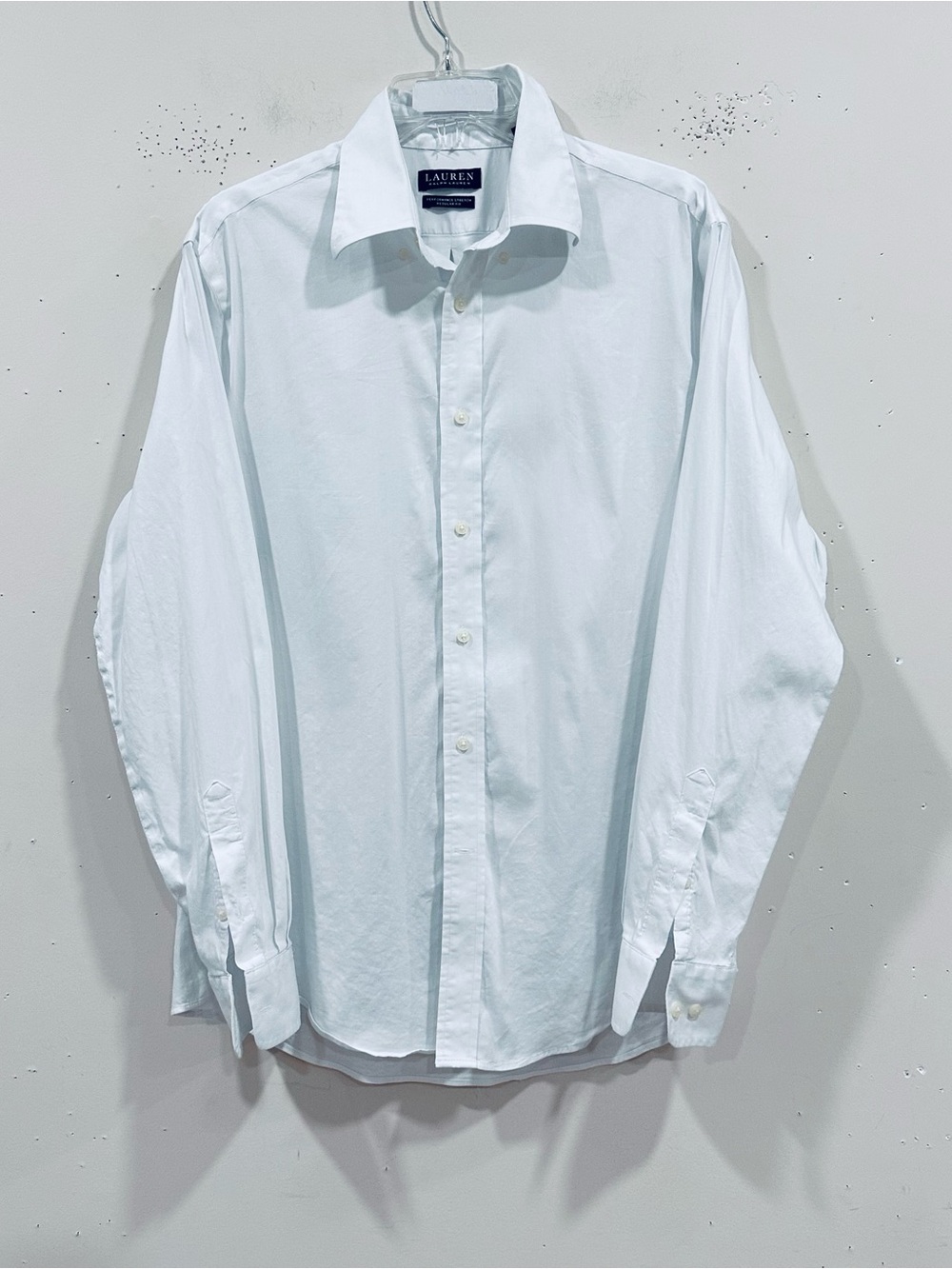 Lauren Ralph Lauren Mens Dress Shirt 16 34/35 L Performance Stretch Regular Fit